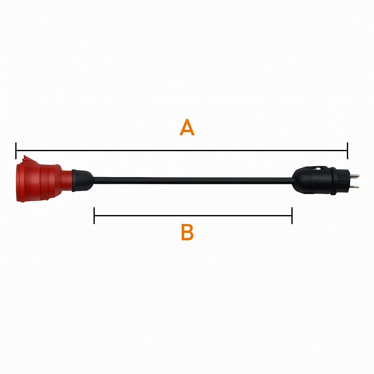 Adapter Schuko auf CEE16A