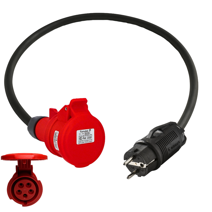 Adapter Schuko auf CEE16A