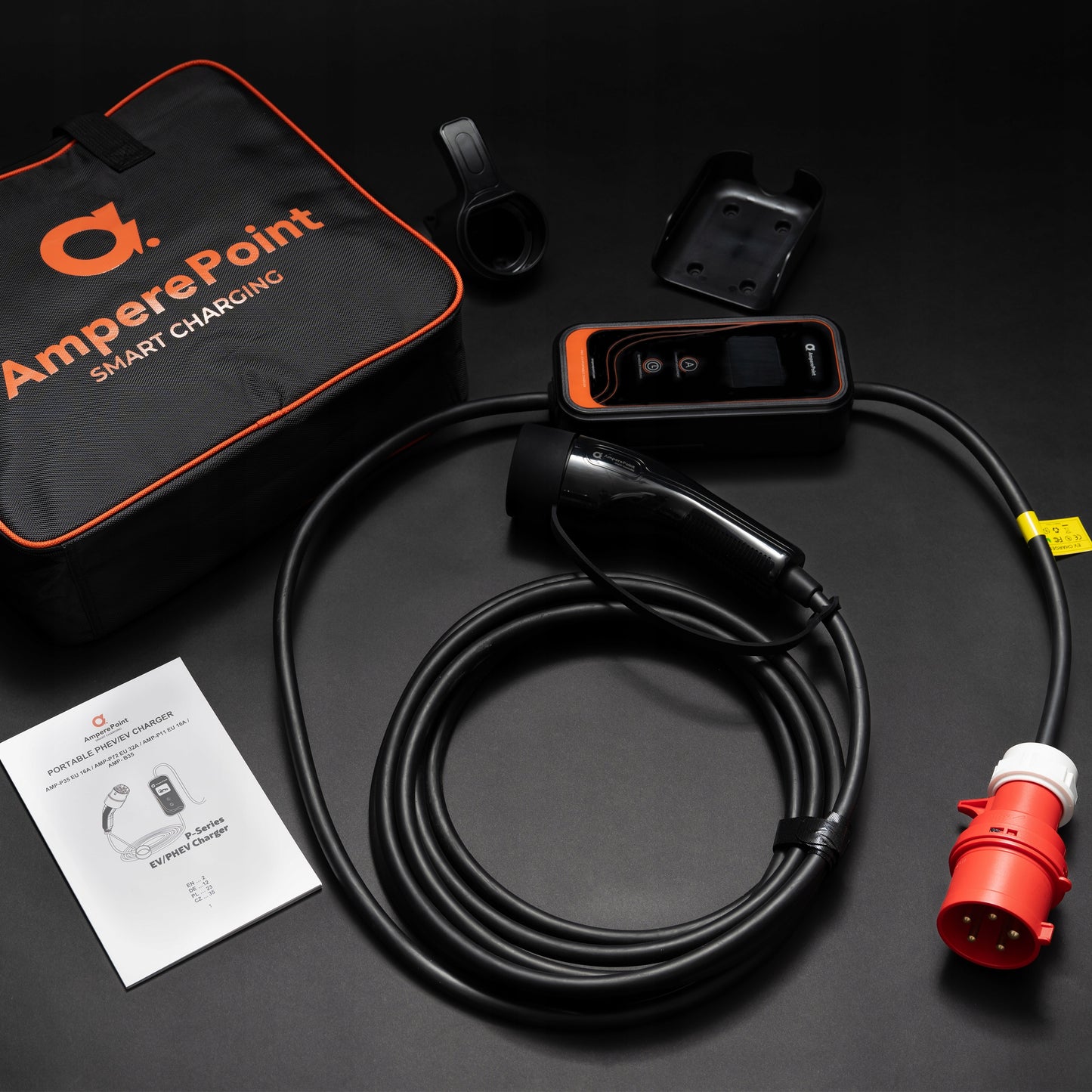 Tragbares Ladegerät P72 – 32A, 7,2 kW, Typ 2, Rot