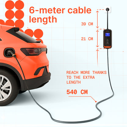 Tragbares Ladegerät P11 (16A, Typ 2, 11kW)