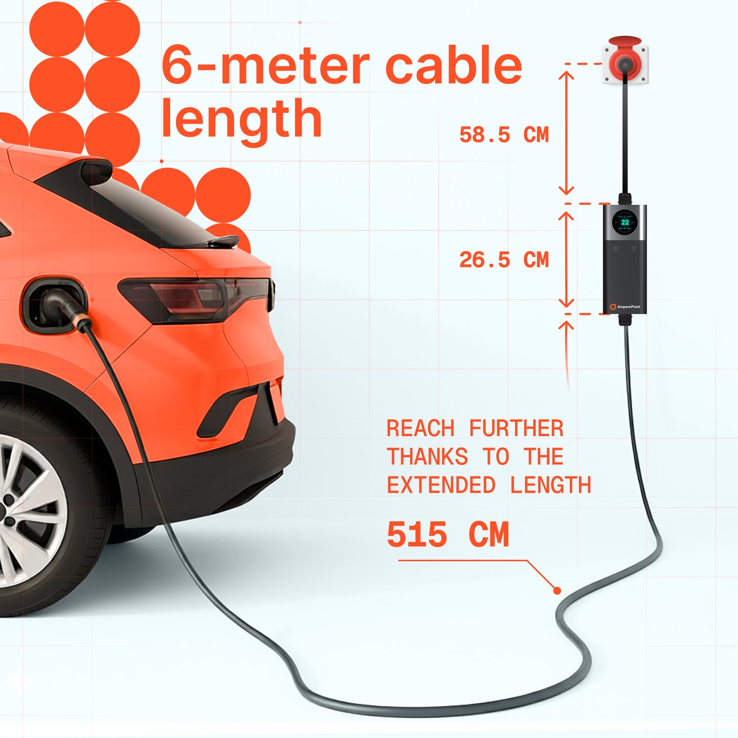 Tragbares Ladegerät Q11 (16A, Typ 2, 11kW) mobile App