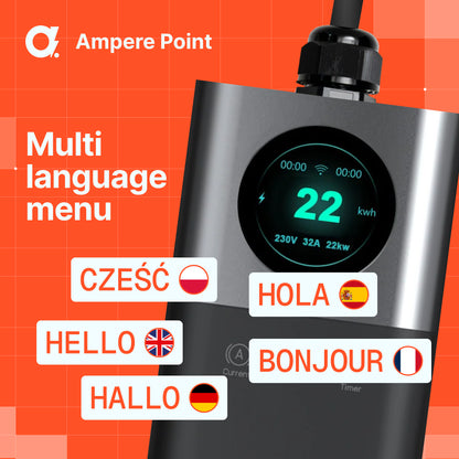 Tragbares Ladegerät Q11 (16A, Typ 2, 11kW) mobile App