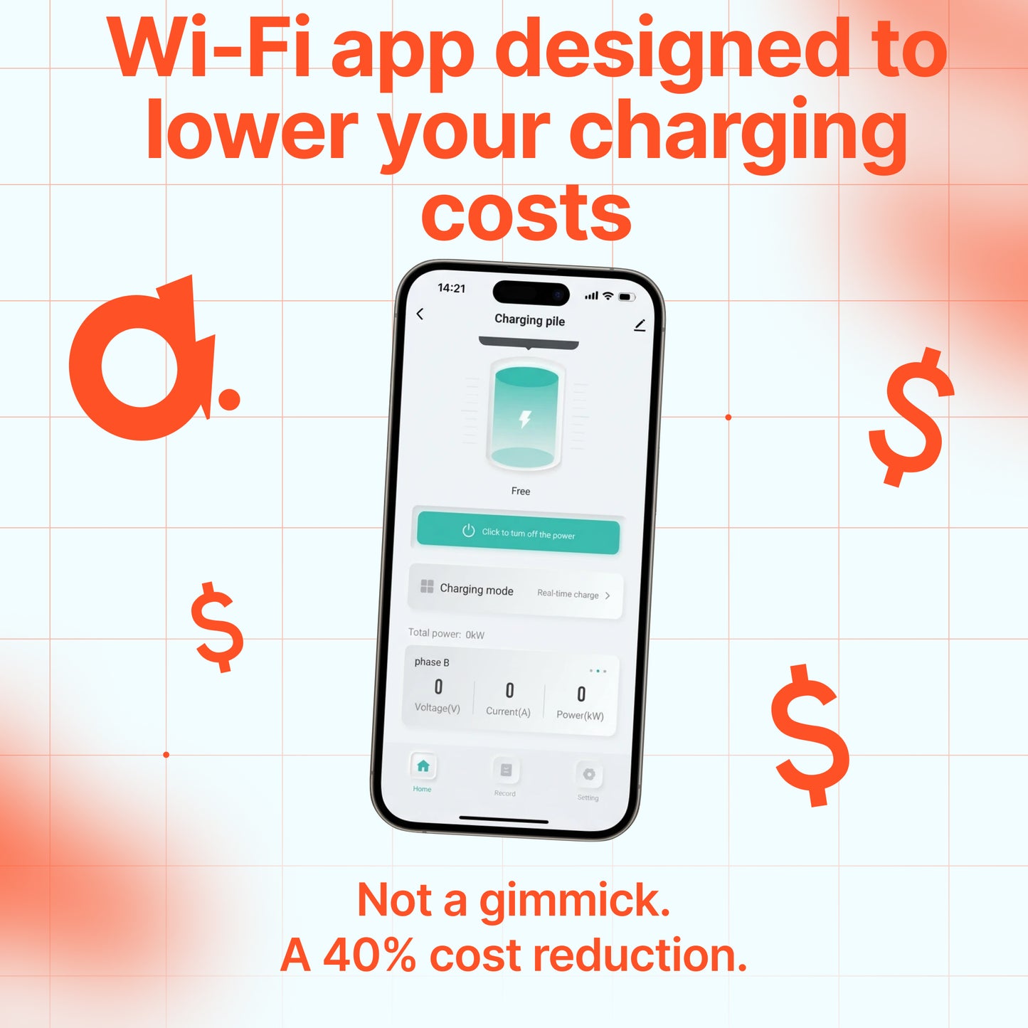 Tragbares Ladegerät Q11 (16A, Typ 2, 11kW) mobile App